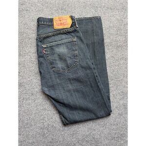 Levi 501xx Jeans Size 33x32 Mens Dark Grey/blue